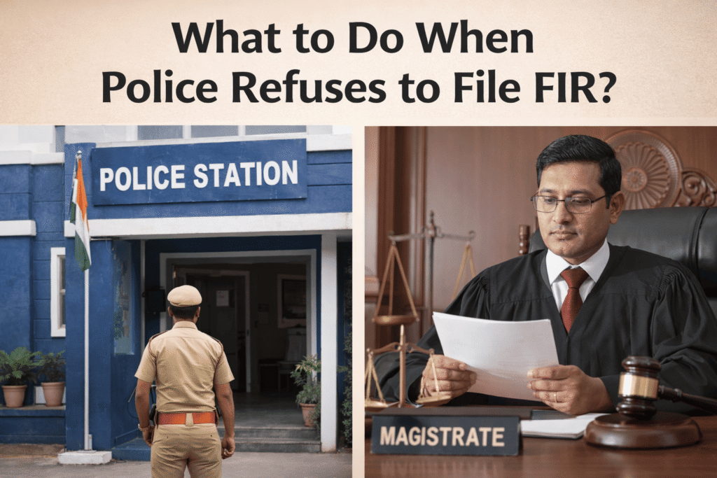 what to do when police refuses to file fir
