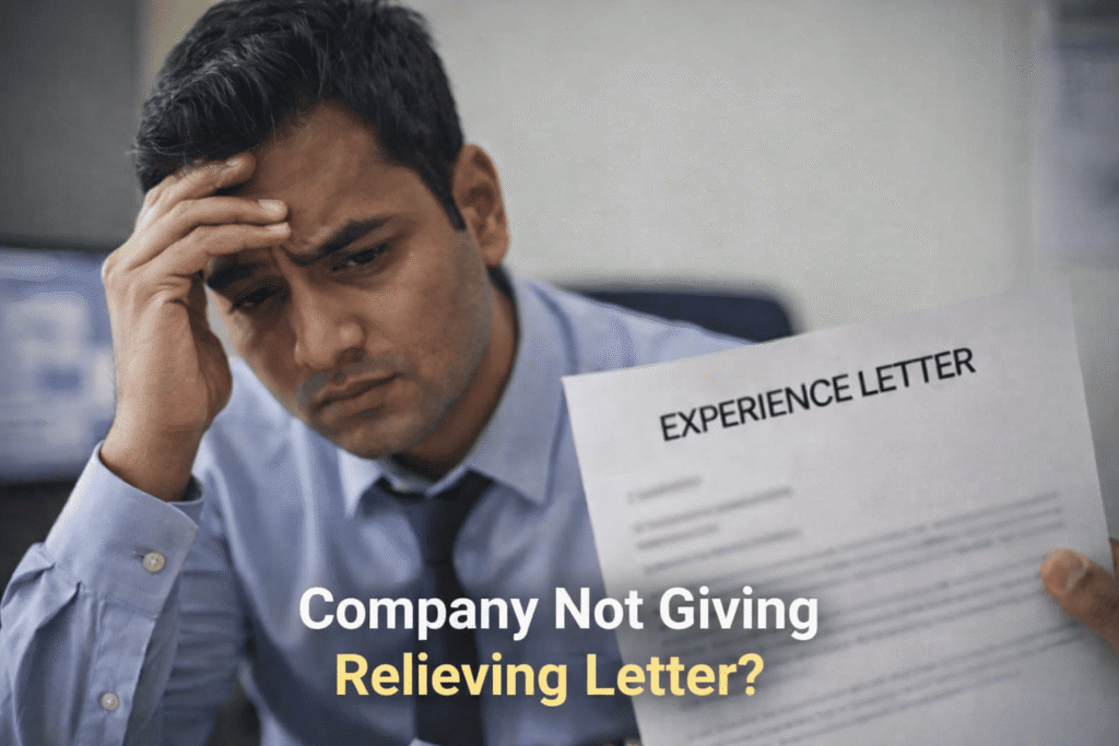 company not giving relieving letter
