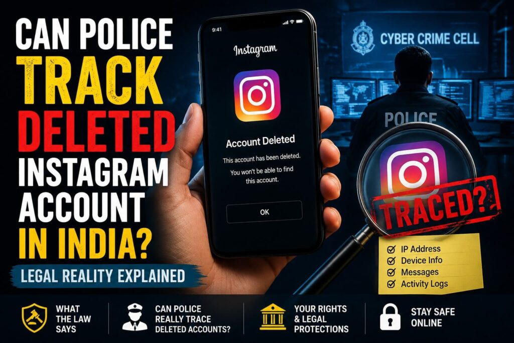 Can Police Track a Deleted Instagram Account in India
