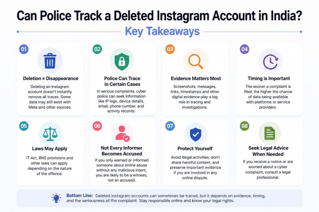 Can Police Track a Deleted Instagram Account in India