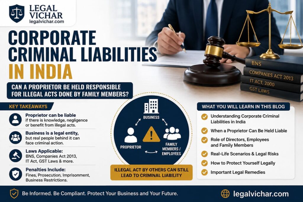 Corporate Criminal Liabilities in India