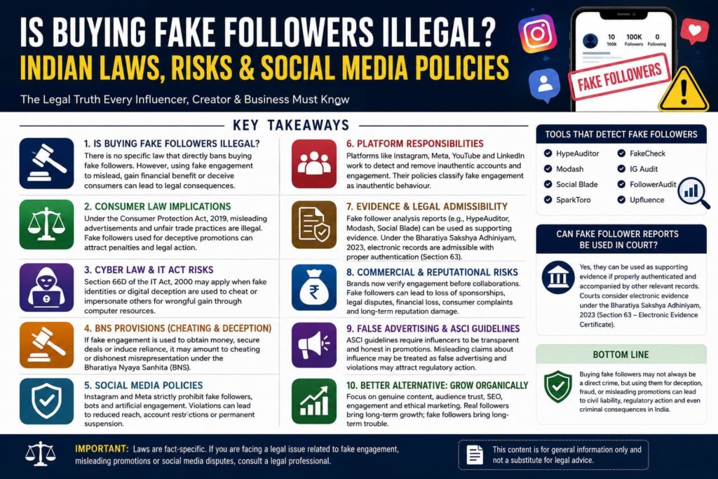 Is Buying Fake Followers Illegal